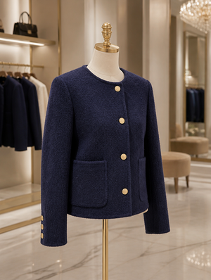 Elegante Vintage Blazer Jacke - Showroom Style